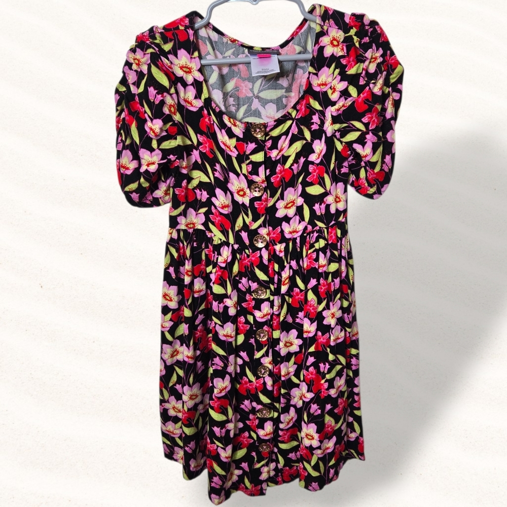 Vince Camuto Floral Colorful  Girl toddler dress Size 6x